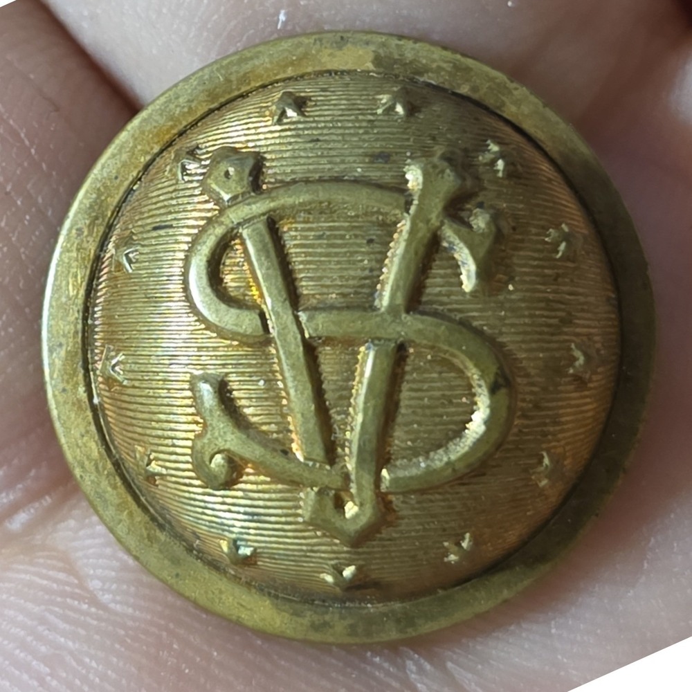 Goodwin 1875 Patent Brass Button Sons of Veterans of United States of America